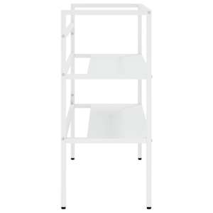 Koupelnový regál pod umyvadlo bílý 79 x 38 x 83 cm železo - obrázek 5