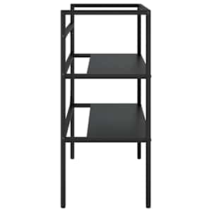 Koupelnový regál pod umyvadlo černý 79 x 38 x 83 cm železo - obrázek 5