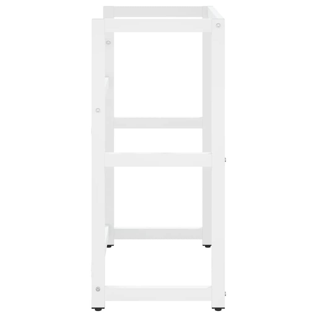 Cadre De Lavabo De Salle De Bain Blanc 59x38x83 Cm Fer VidaXL 14 width=274