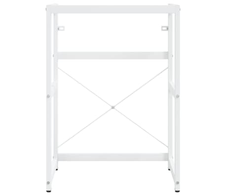 vidaXL Wastafelframe 59x38x83 cm ijzer wit