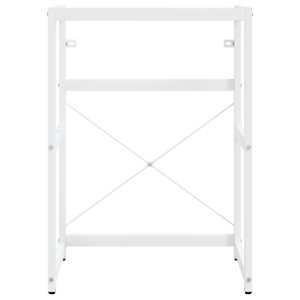 Koupelnový regál pod umyvadlo bílý 59 x 38 x 83 cm železo - obrázek 4