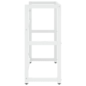 Koupelnový regál pod umyvadlo bílý 79 x 38 x 83 cm železo - obrázek 5