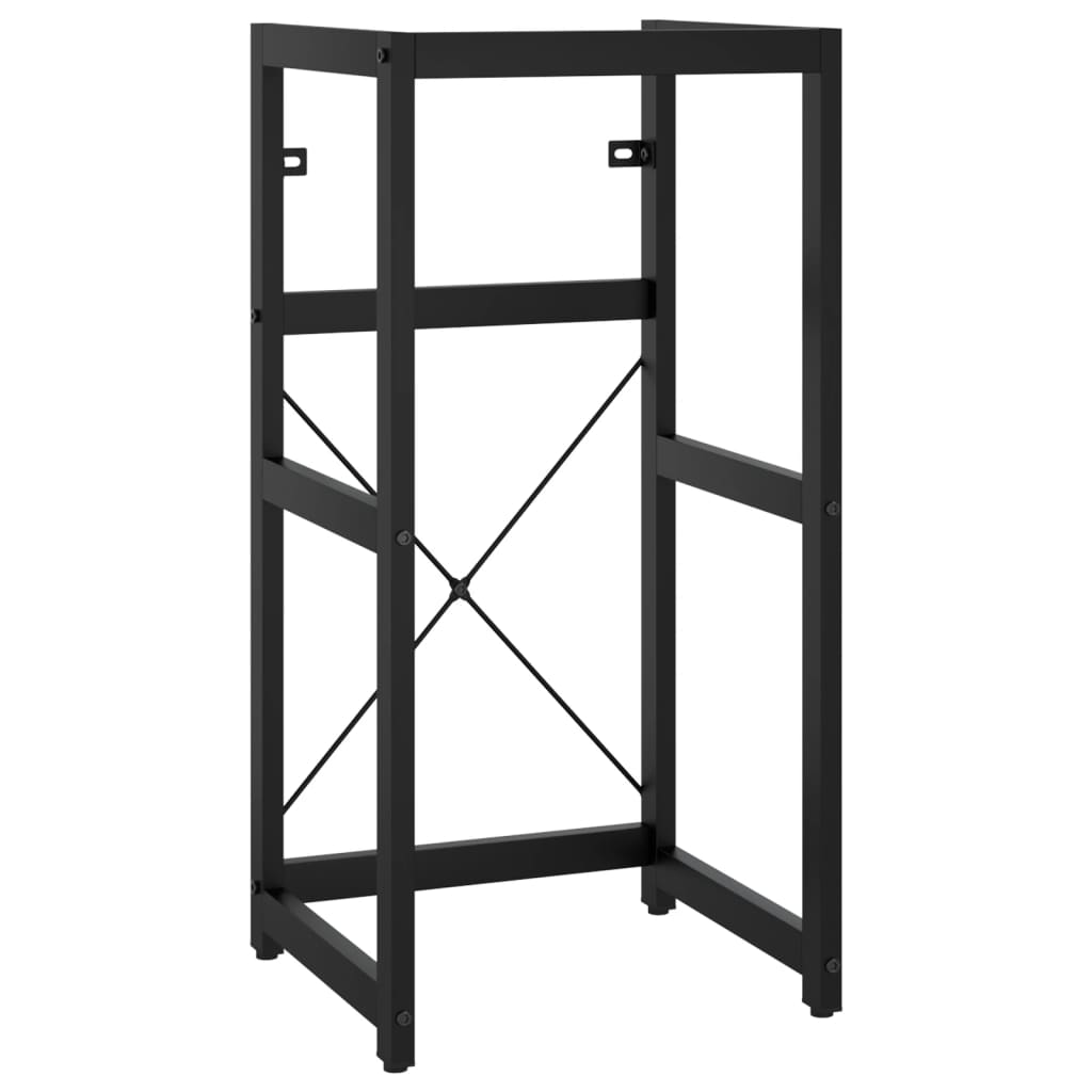 Image of vidaXL Bathroom Washbasin Frame Black 40x38x83 cm Iron