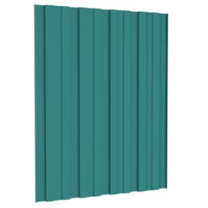Střešní panel 12 pcs Zelená 60 x 45 cm Pozinkovaná ocel - obrázek 5