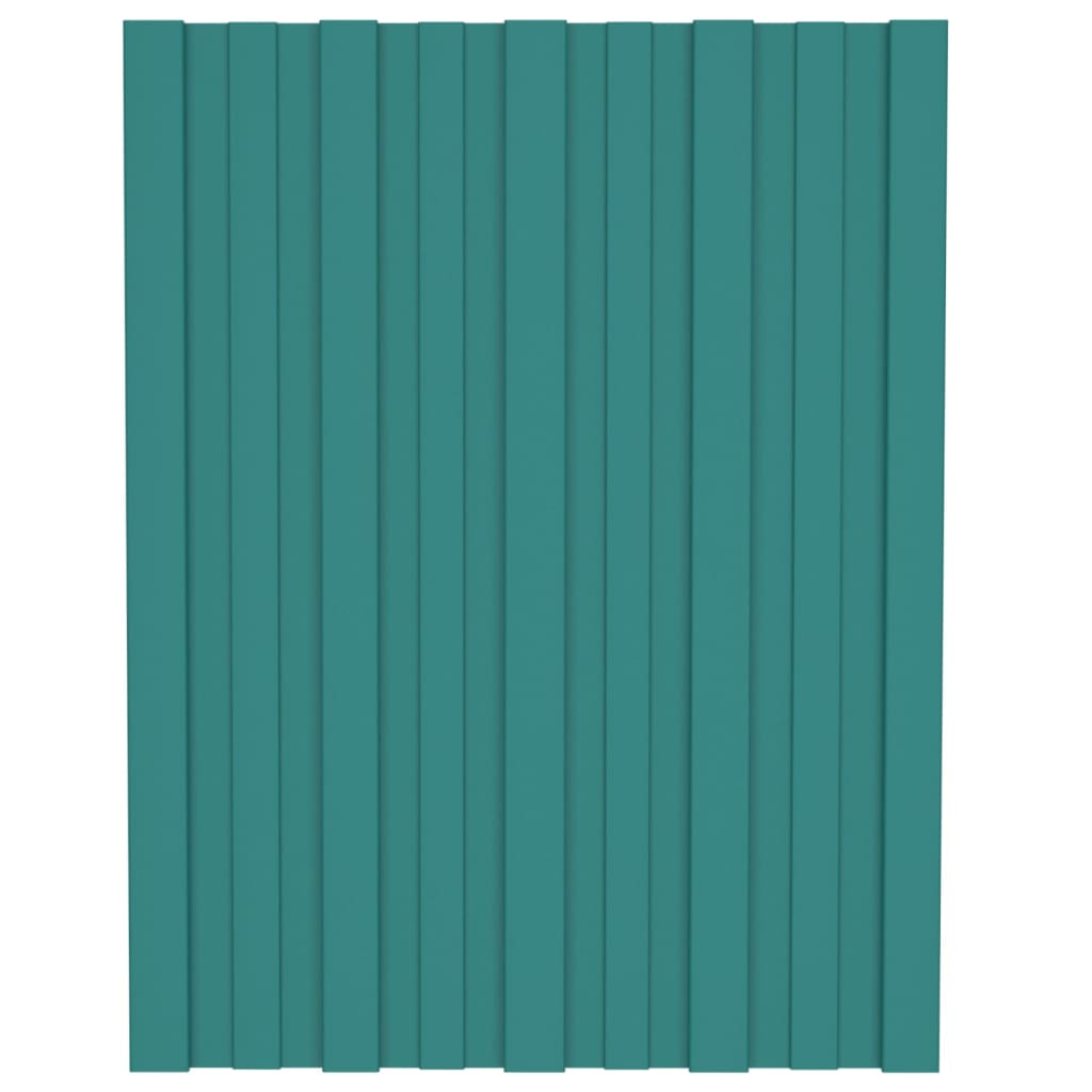 

vidaXL Dakpanelen 36 st 60x45 cm gegalvaniseerd staal groen
