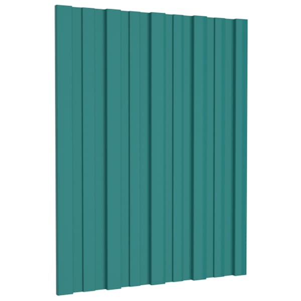 vidaXL Katusepaneel 36 tk Roheline 60 x 45 cm Tsingitud teras