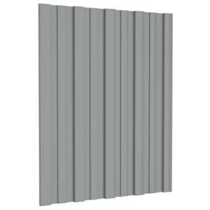 vidaXL Katusepaneel 12 tk Hall 60 x 45 cm Tsingitud teras