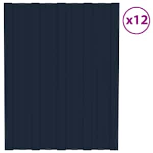 Střešní panel 12 pcs Antracitová 60 x 45 cm Pozinkovaná ocel - obrázek 2
