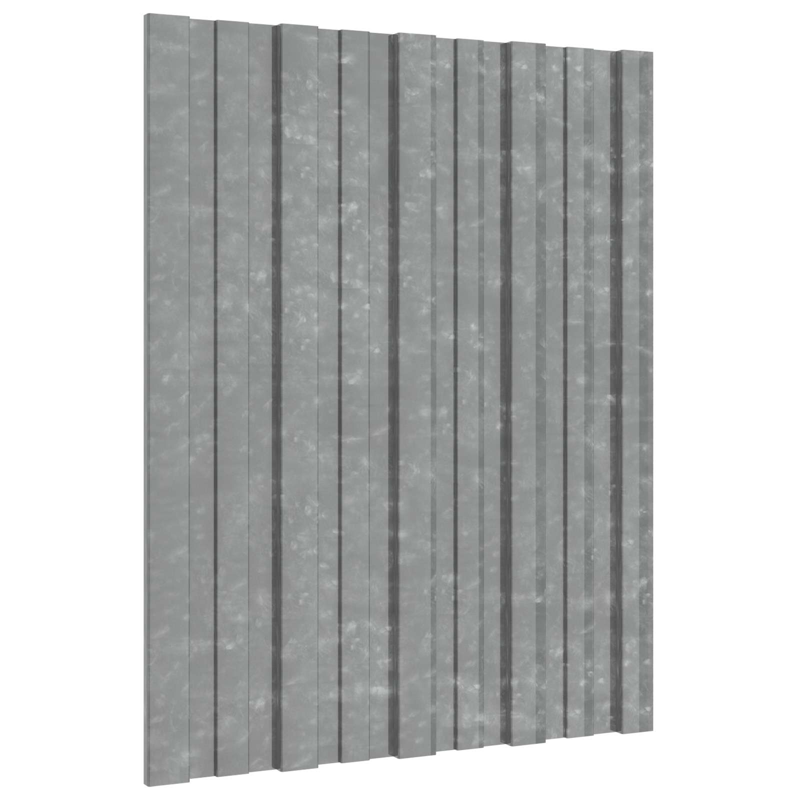 vidaXL Dachpaneel 36 pcs Silber 60 x 45 cm Verzinkter Stahl