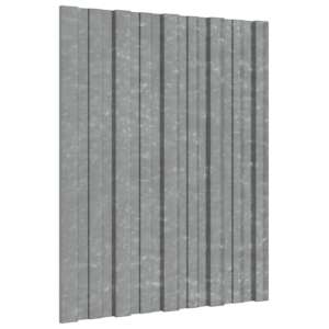 Střešní panel 36 pcs Stříbrná 60 x 45 cm Pozinkovaná ocel - obrázek 1