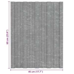 Střešní panel 36 pcs Stříbrná 60 x 45 cm Pozinkovaná ocel - obrázek 7