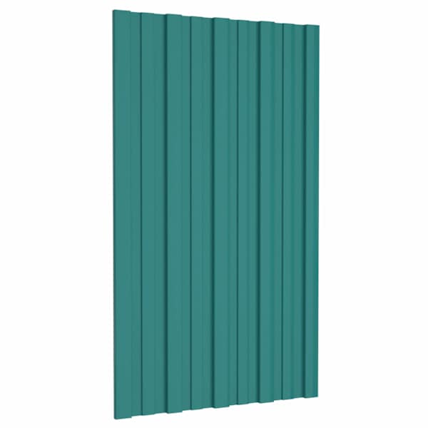 vidaXL Katusepaneel 36 tk Roheline 80 x 45 cm Tsingitud teras