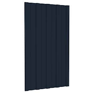 Střešní panel 12 pcs Antracitová 80 x 45 cm Pozinkovaná ocel - obrázek 1