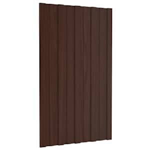 Střešní panel 12 pcs Hnědá 80 x 45 cm Pozinkovaná ocel - obrázek 1
