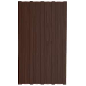 Střešní panel 12 pcs Hnědá 80 x 45 cm Pozinkovaná ocel - obrázek 3