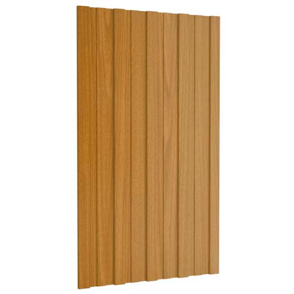 vidaXL Katusepaneel 12 tk Naturaalne 80 x 45 cm Tsingitud teras