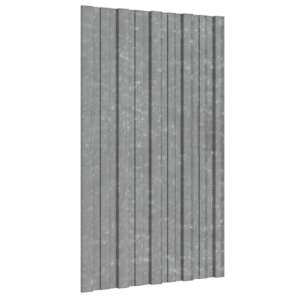 Střešní panel 12 pcs Stříbrná 80 x 45 cm Pozinkovaná ocel - obrázek 1