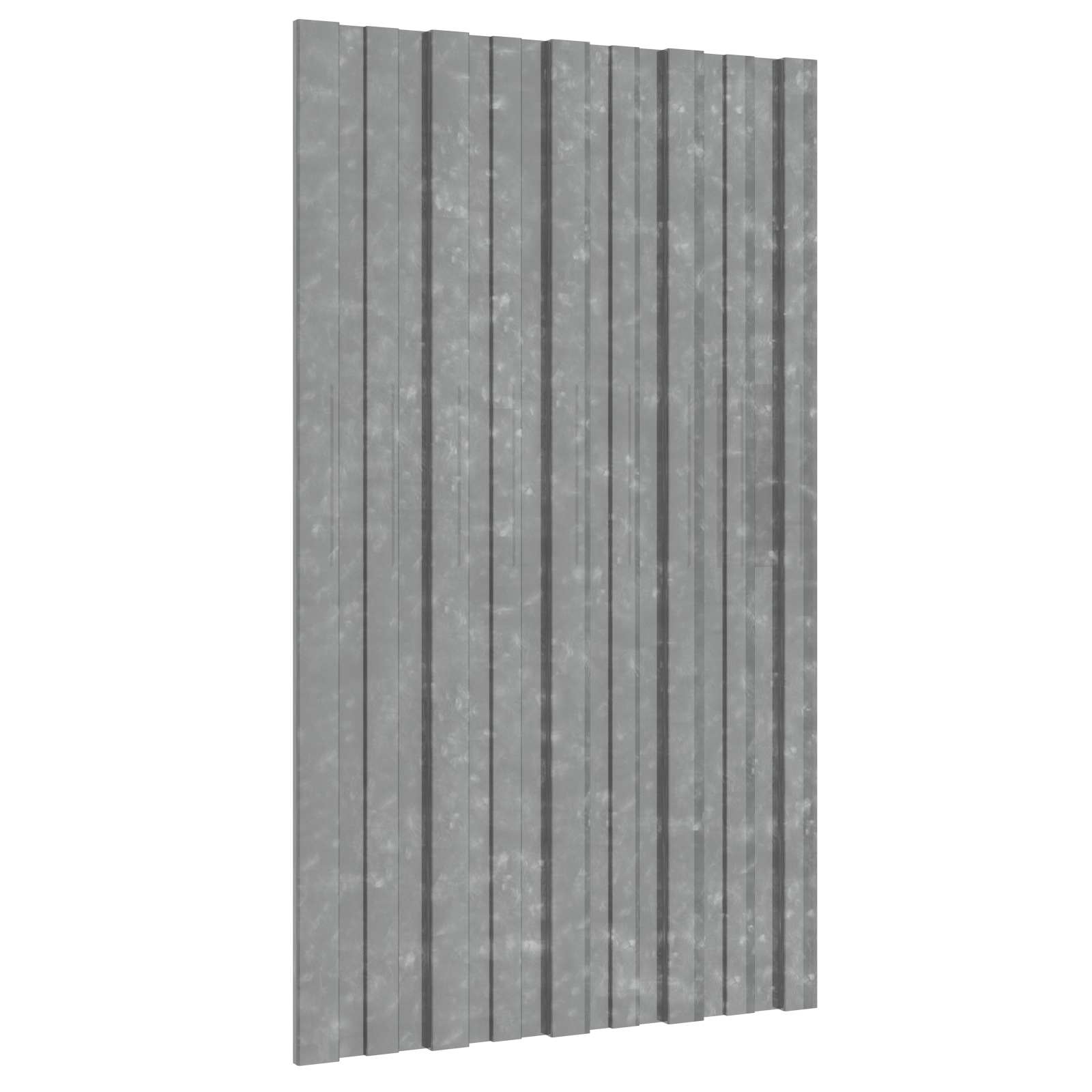 vidaXL Dachpaneel 36 pcs Silber 80 x 45 cm Verzinkter Stahl