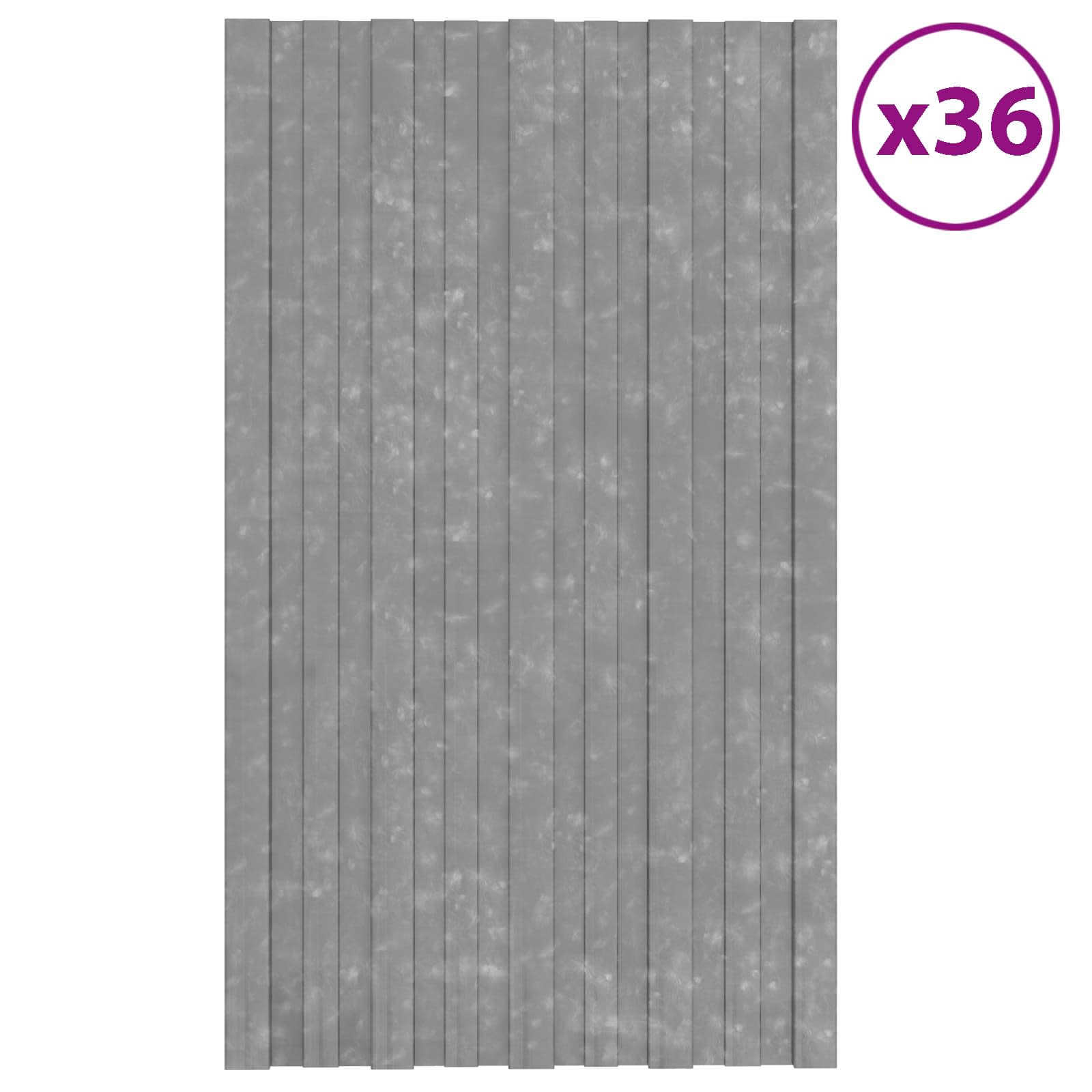 Thumbnail - vidaXL Dachpaneel 36 pcs Silber 80 x 45 cm Verzinkter Stahl