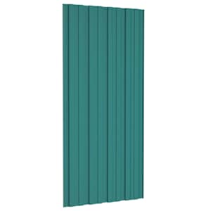 Střešní panel 12 pcs Zelená 100 x 45 cm Pozinkovaná ocel - obrázek 5