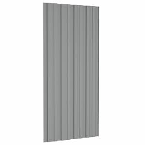 Střešní panel 12 pcs Šedá 100 x 45 cm Pozinkovaná ocel - obrázek 5