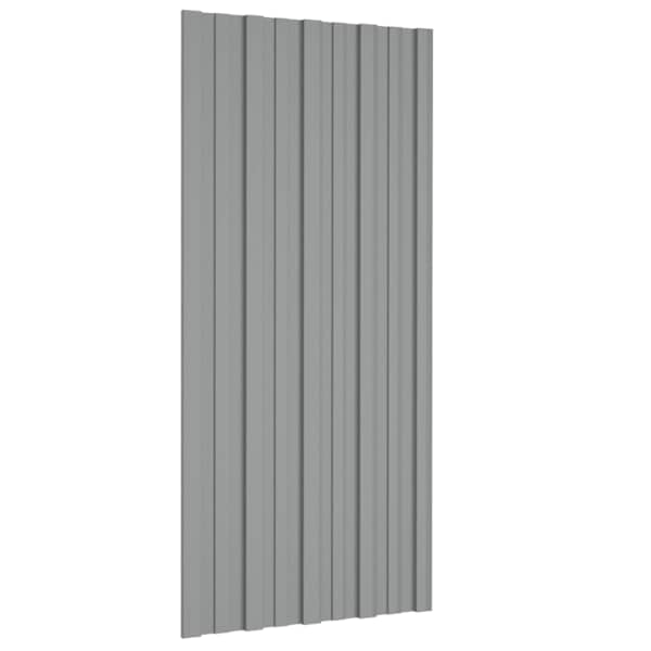 vidaXL Katusepaneel 36 tk Hall 100 x 45 cm Tsingitud teras