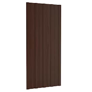Střešní panel 12 pcs Hnědá 100 x 45 cm Pozinkovaná ocel - obrázek 1
