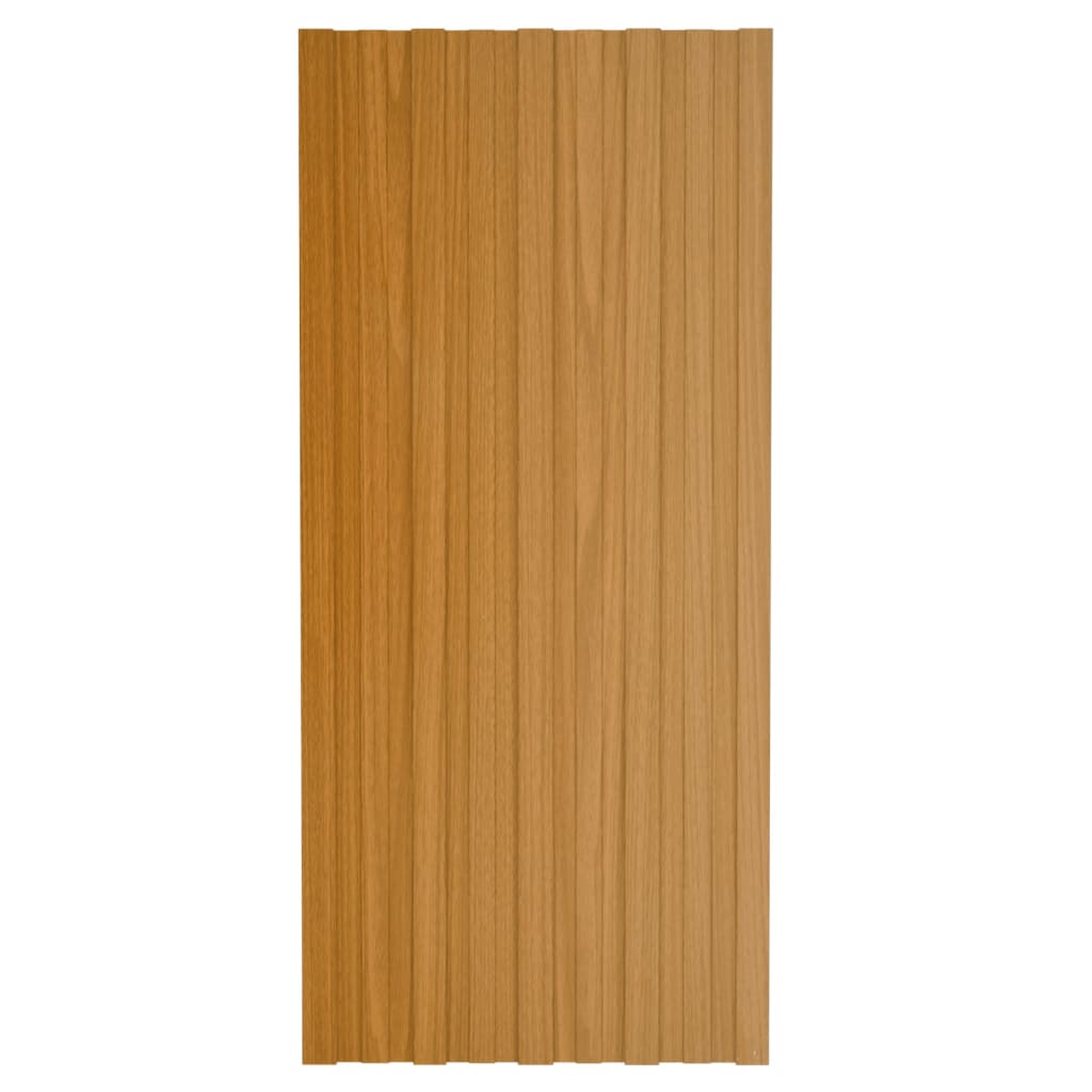 

vidaXL Dakpanelen 12 st 100x45 cm gegalvaniseerd staal lichthout