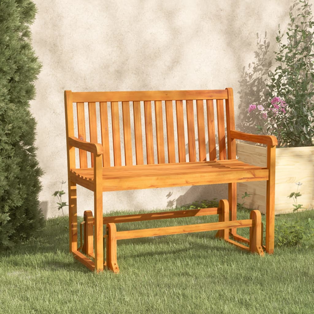 vidaXL Garten-Schaukelbank 110 cm Massivholz Akazie