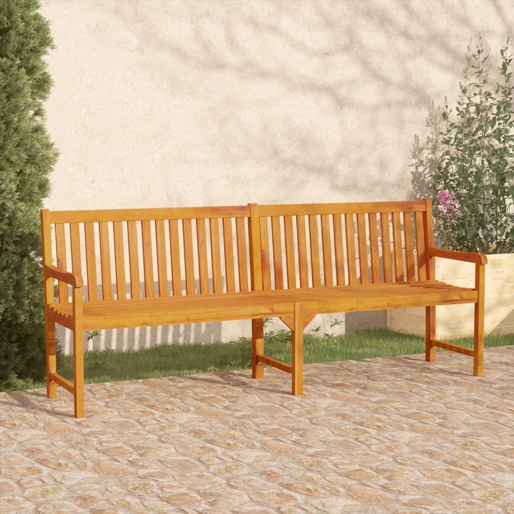vidaXL Bancă de grădină, 219 cm, lemn masiv de acacia vidaXL