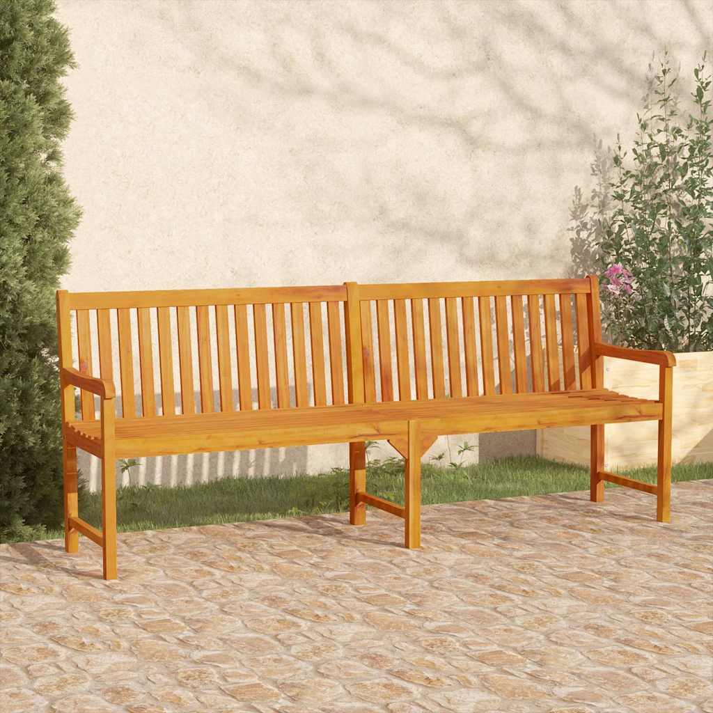 vidaXL Tr&auml;dg&aring;rdsb&auml;nk 220 cm massivt akaciatr&auml;