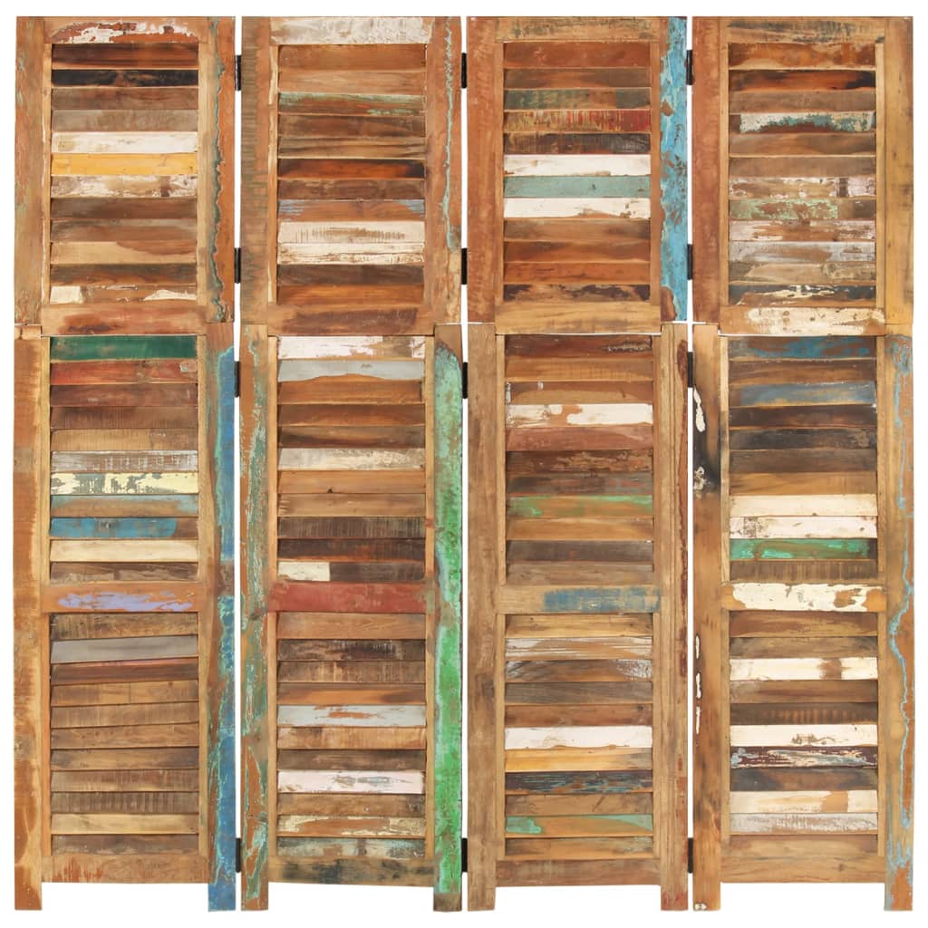 

vidaXL Kamerscherm 168 cm massief gerecycled hout