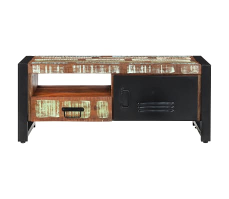 vidaXL Salontafel 100x50x41 cm massief gerecycled hout