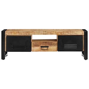 TV skříňka 120 x 30 x 40 cm masivní mangovníkové dřevo - obrázek 2