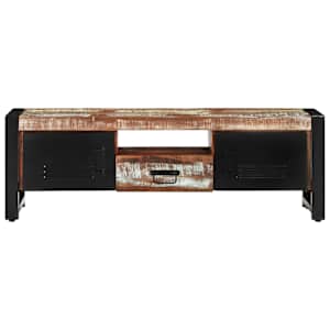 TV skříňka 120 x 30 x 40 cm masivní recyklované dřevo - obrázek 2