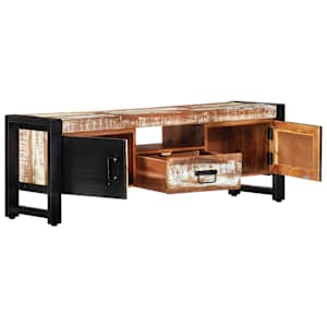 TV skříňka 120 x 30 x 40 cm masivní recyklované dřevo - obrázek 5