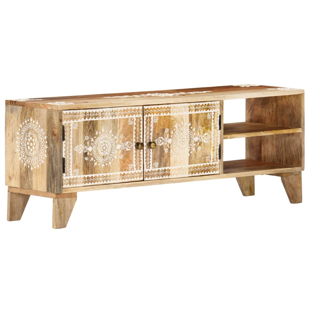 vidaXL Móvel de TV 110x30x40 cm madeira de mangueira maciça
