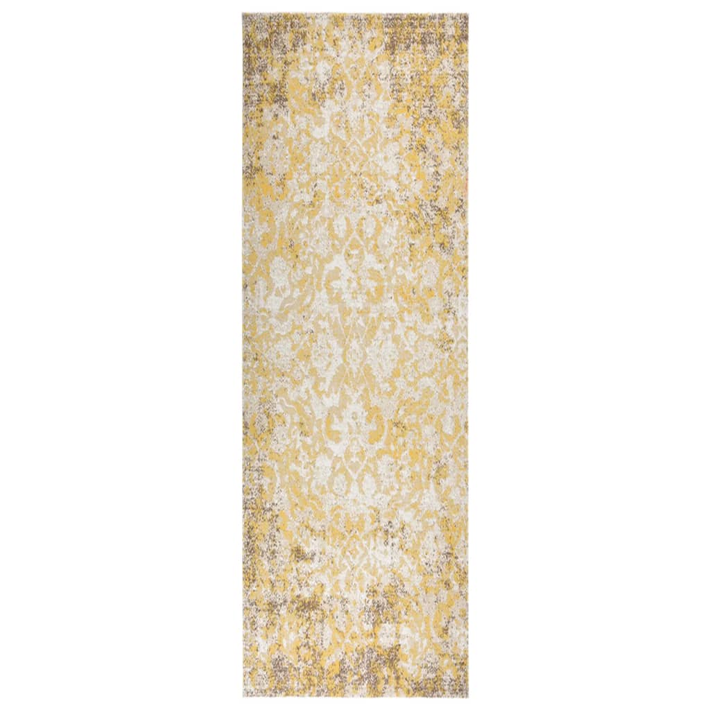 Outdoor-Teppich Flachgewebe 80×250 cm Gelb kaufen