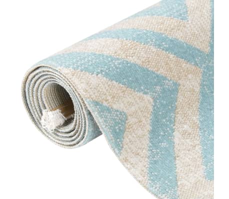 vidaXL Venkovní koberec hladce tkaný 80 x 250 cm zelenobéžový