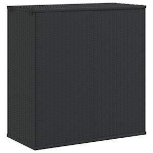 Zahradní úložný box PE ratan 100 x 49 x 103,5 cm černý - obrázek 2