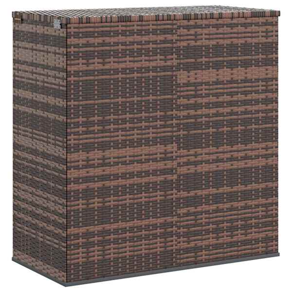vidaXL aia hoiukast, PE-rotang, 100x49x103,5 cm, pruun