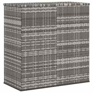 Zahradní úložný box PE ratan 100 x 49 x 103,5 cm šedý - obrázek 6