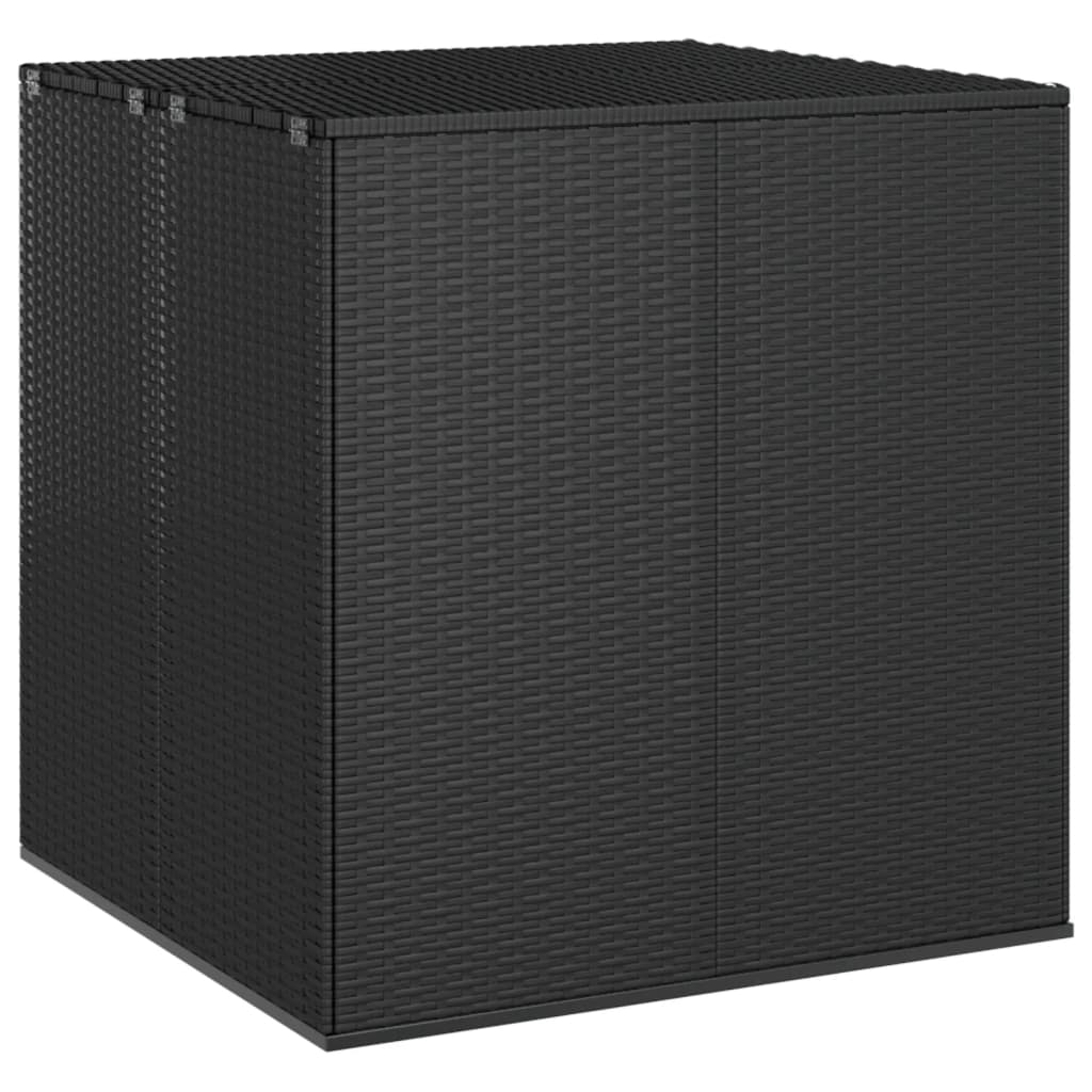 Garten-Kissenbox PE Rattan 100×97,5×104 cm Schwarz kaufen