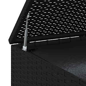 Zahradní úložný box PE ratan 100 x 97,5 x 104 cm černý - obrázek 9