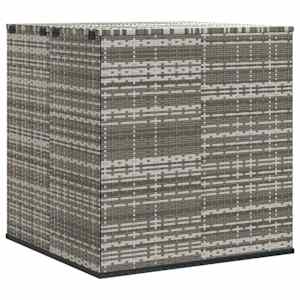 Zahradní úložný box PE ratan 100 x 97,5 x 104 cm šedý - obrázek 2