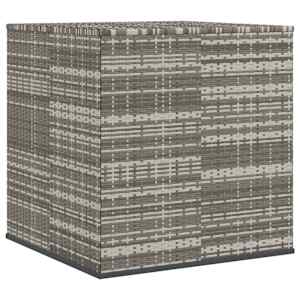 Zahradní úložný box PE ratan 100 x 97,5 x 104 cm šedý - obrázek 6