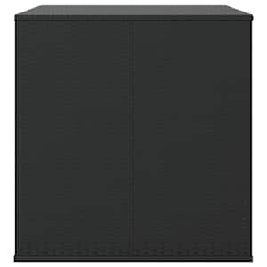 Zahradní úložný box PE ratan 145 x 100 x 103 cm černý - obrázek 5