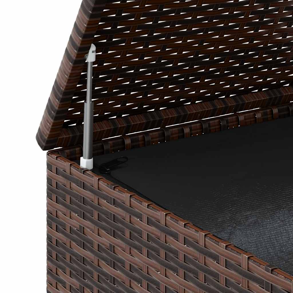 Κουτί Μαξιλαριού Κήπου Καφέ 145x100x103 εκ. Ρατάν Πολυαιθ. - Image 9