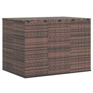 Zahradní úložný box PE ratan 145 x 100 x 103 cm hnědý - obrázek 6