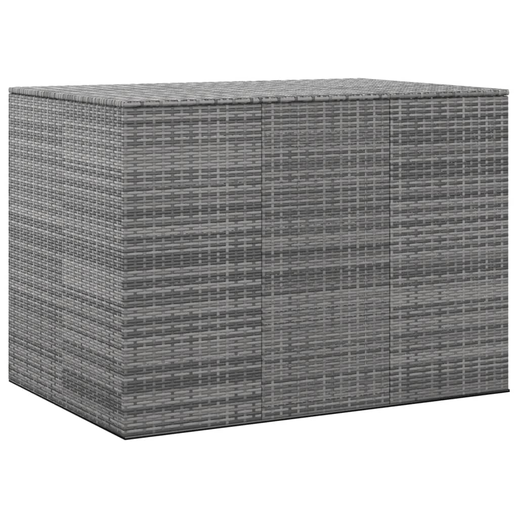 vidaXL hyndeboks 145x100x103 cm polyrattan grå